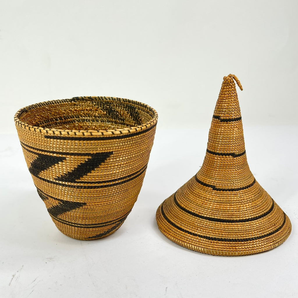 Tutsi Lidded Basket Rwanda