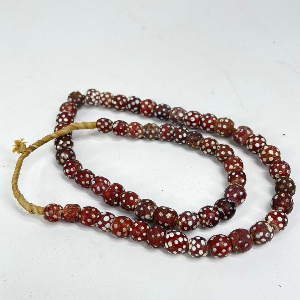Red Skunk Venetian Trade Beads