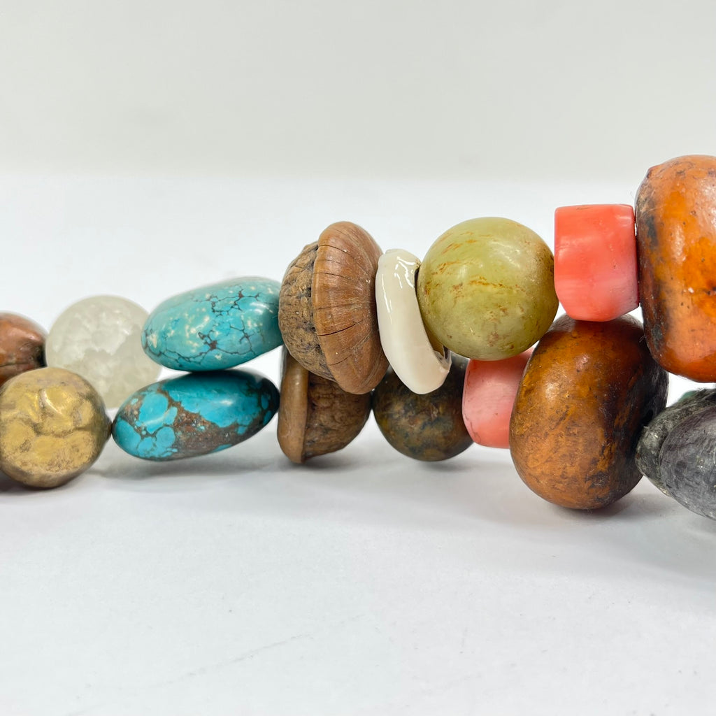 Moroccan Mixed Trade Beads Necklace