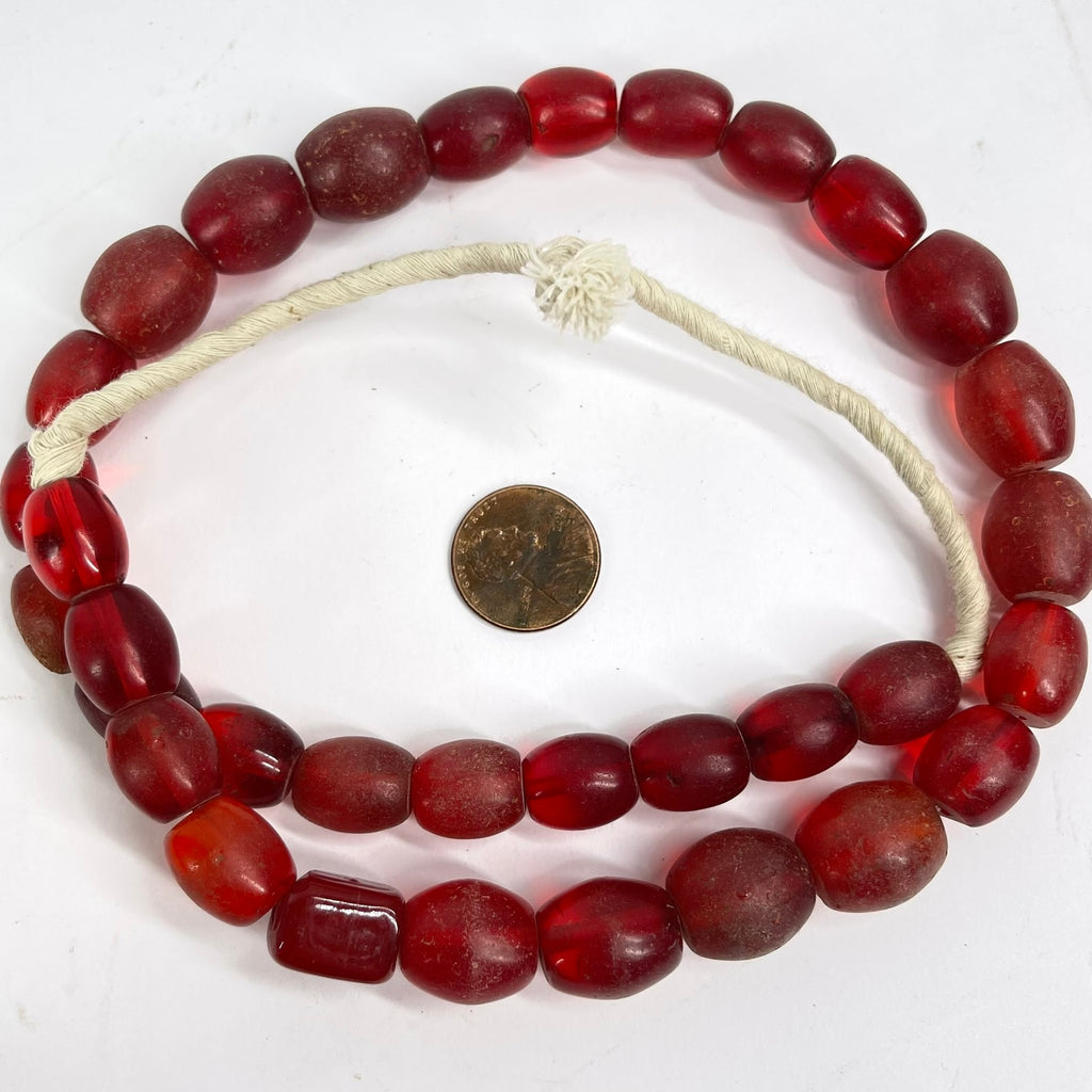 Hummingbird Egg Red Trade Beads