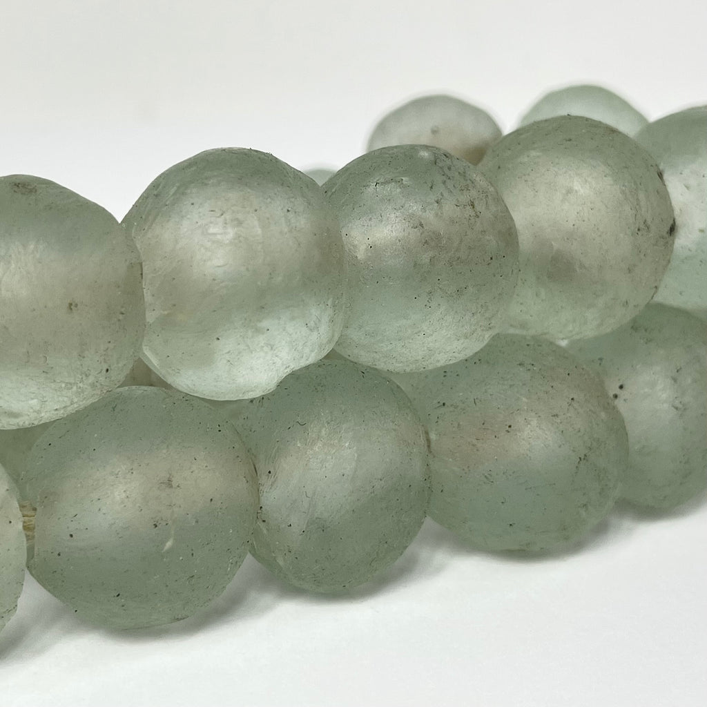 Krobo Large Recycled Powder Glass Translucent Trade Beads