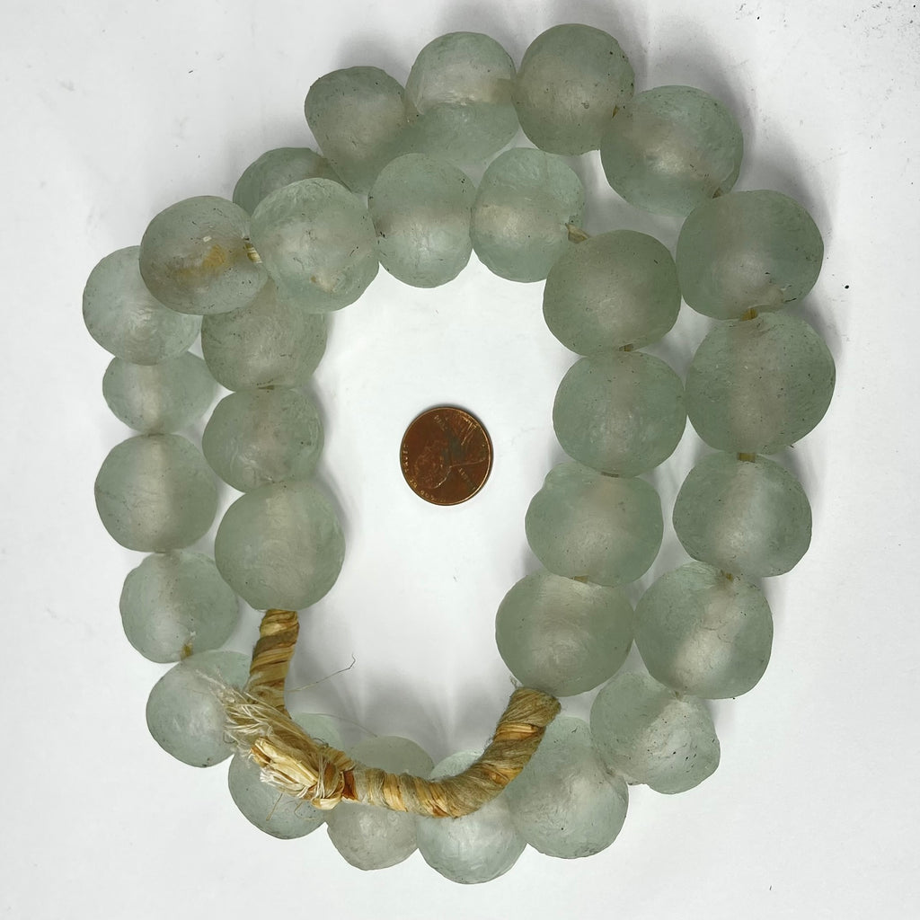 Krobo Large Recycled Powder Glass Translucent Trade Beads