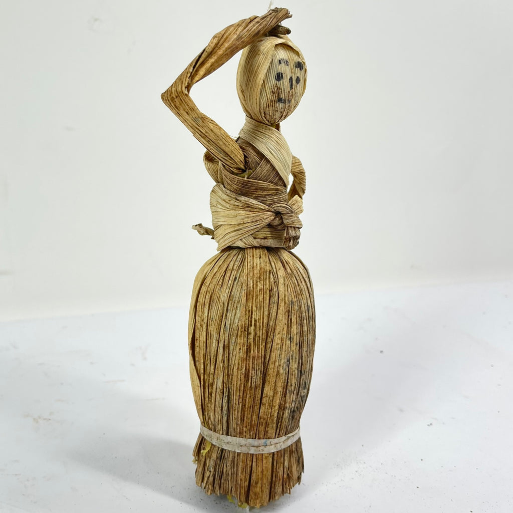Corn Husk Mother and Child Figurine Zimbabwe