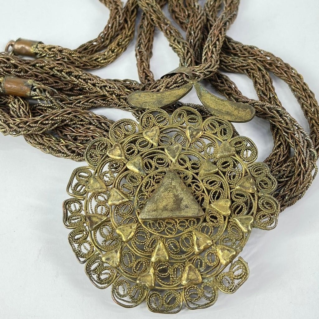 Yoruba Gilded Brass Necklace Nigeria
