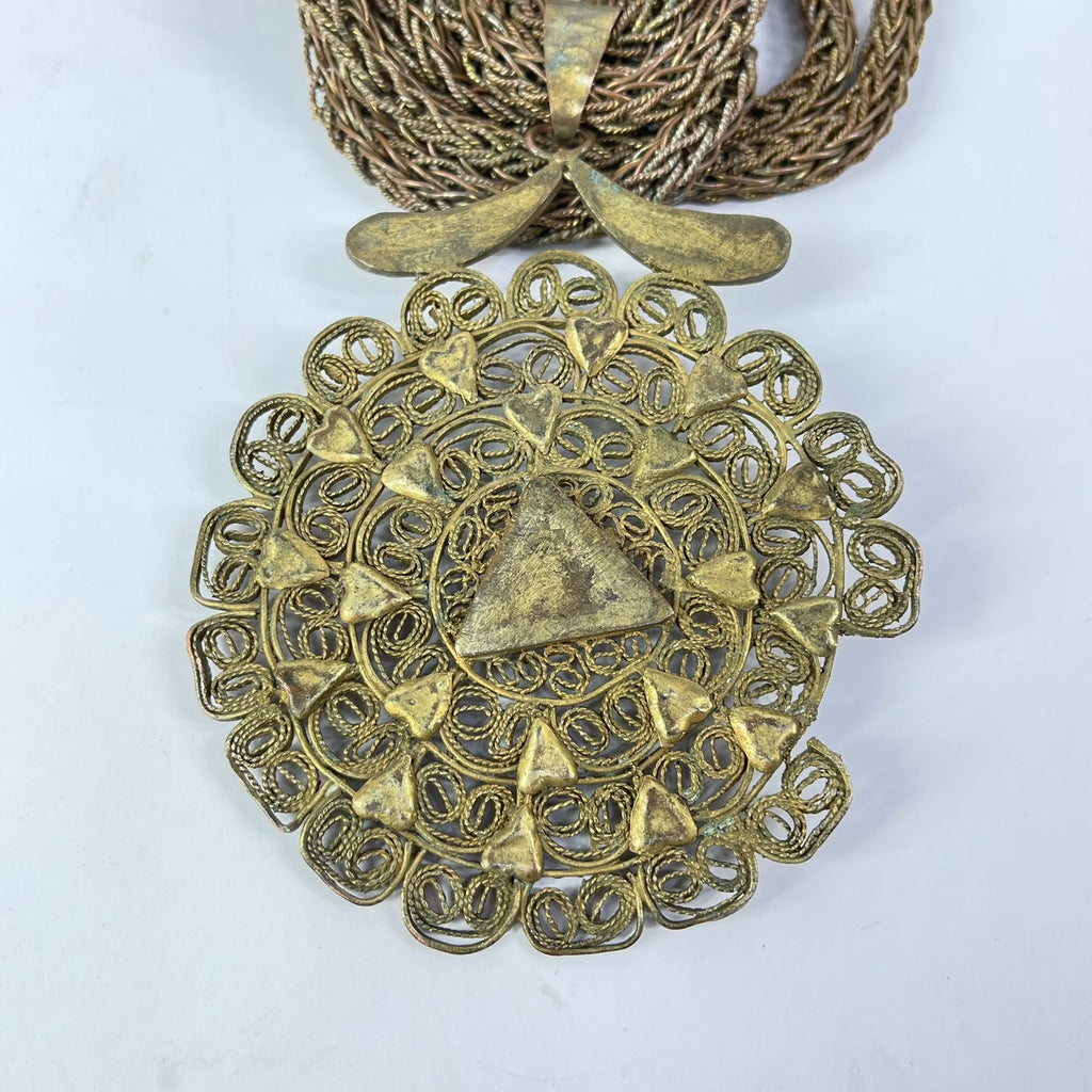 Yoruba Gilded Brass Necklace Nigeria