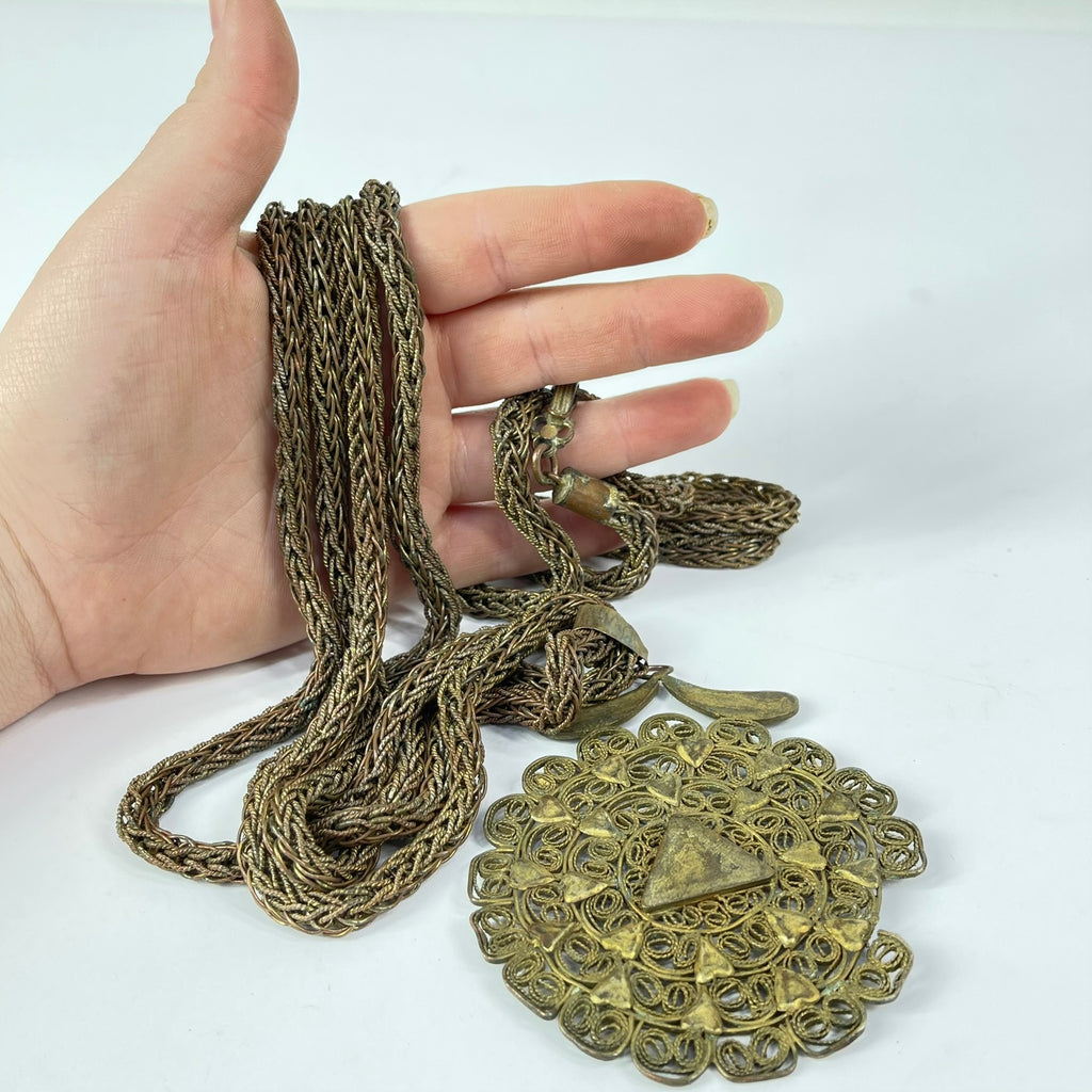 Yoruba Gilded Brass Necklace Nigeria