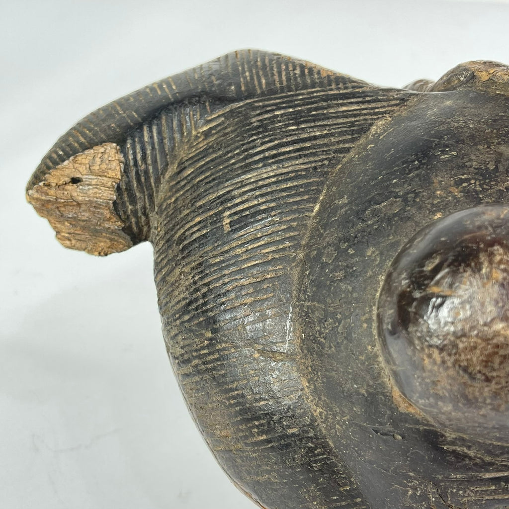 Baule Portrait Mask with Indigenous Repairs Côte d'Ivoire