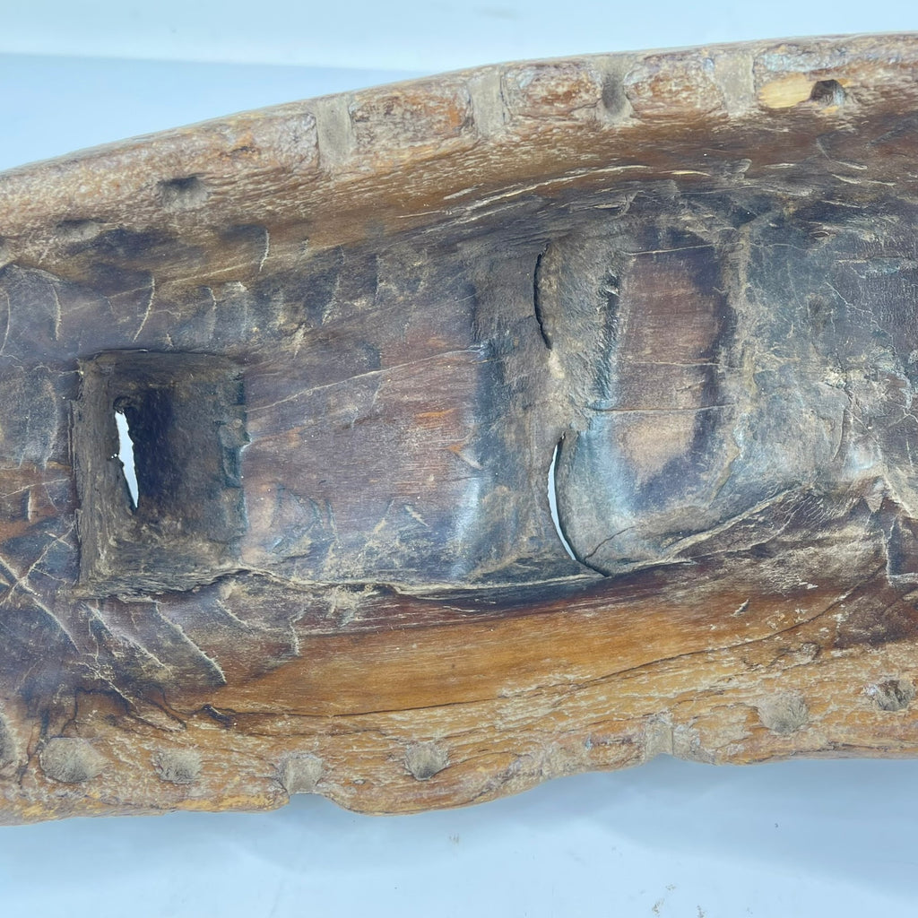 Baule Portrait Mask with Indigenous Repairs Côte d'Ivoire