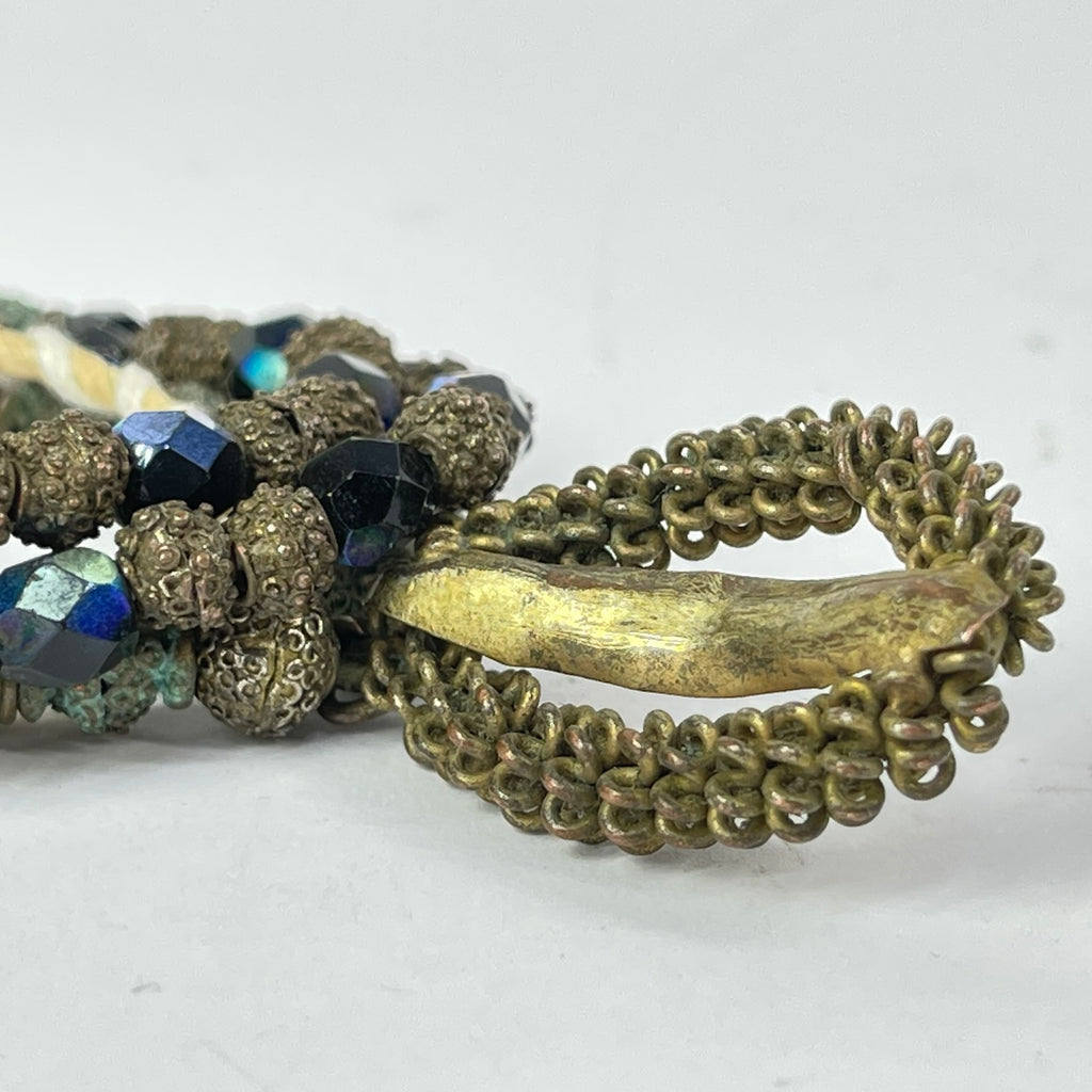 Yoruba Gilded Brass Raised Dot Beads Nigeria