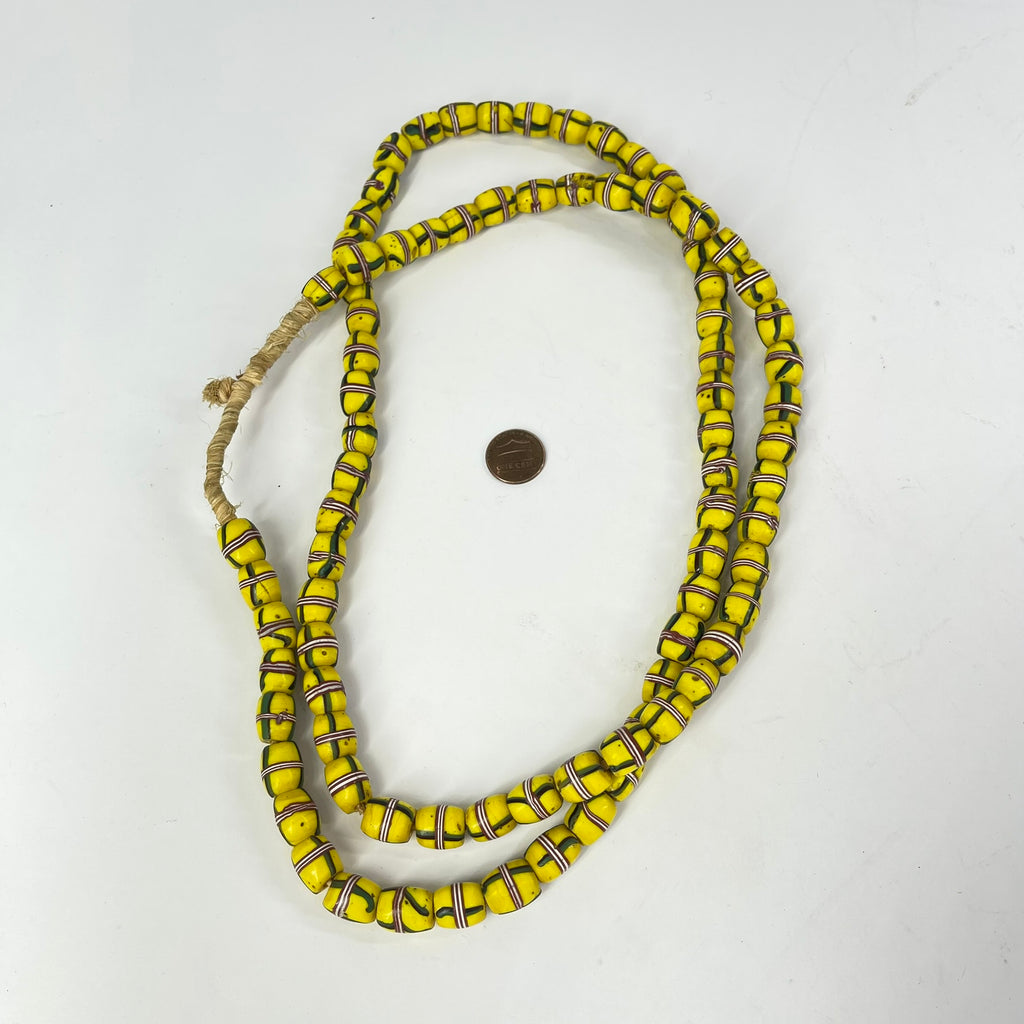 Venetian Yellow Trade Beads (48 In)