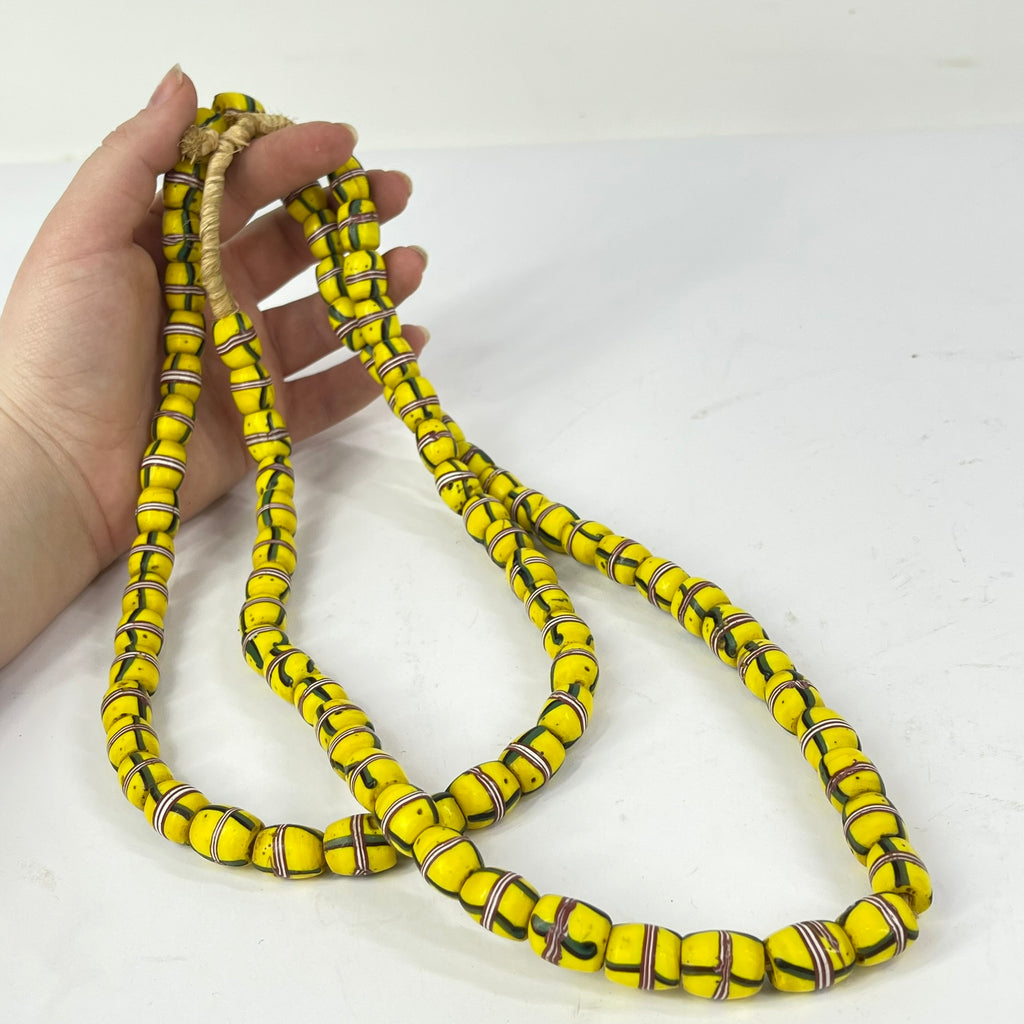 Venetian Yellow Trade Beads (48 In)
