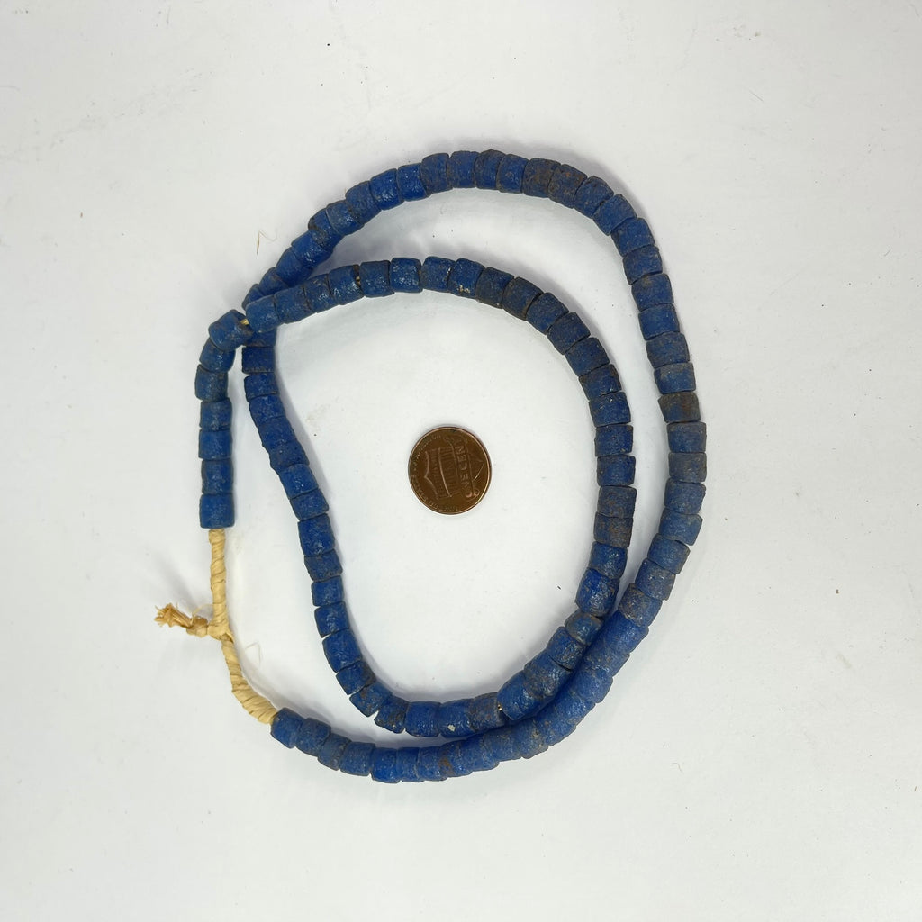 10 Strands Krobo "Recycled" Powder Glass Trade Beads