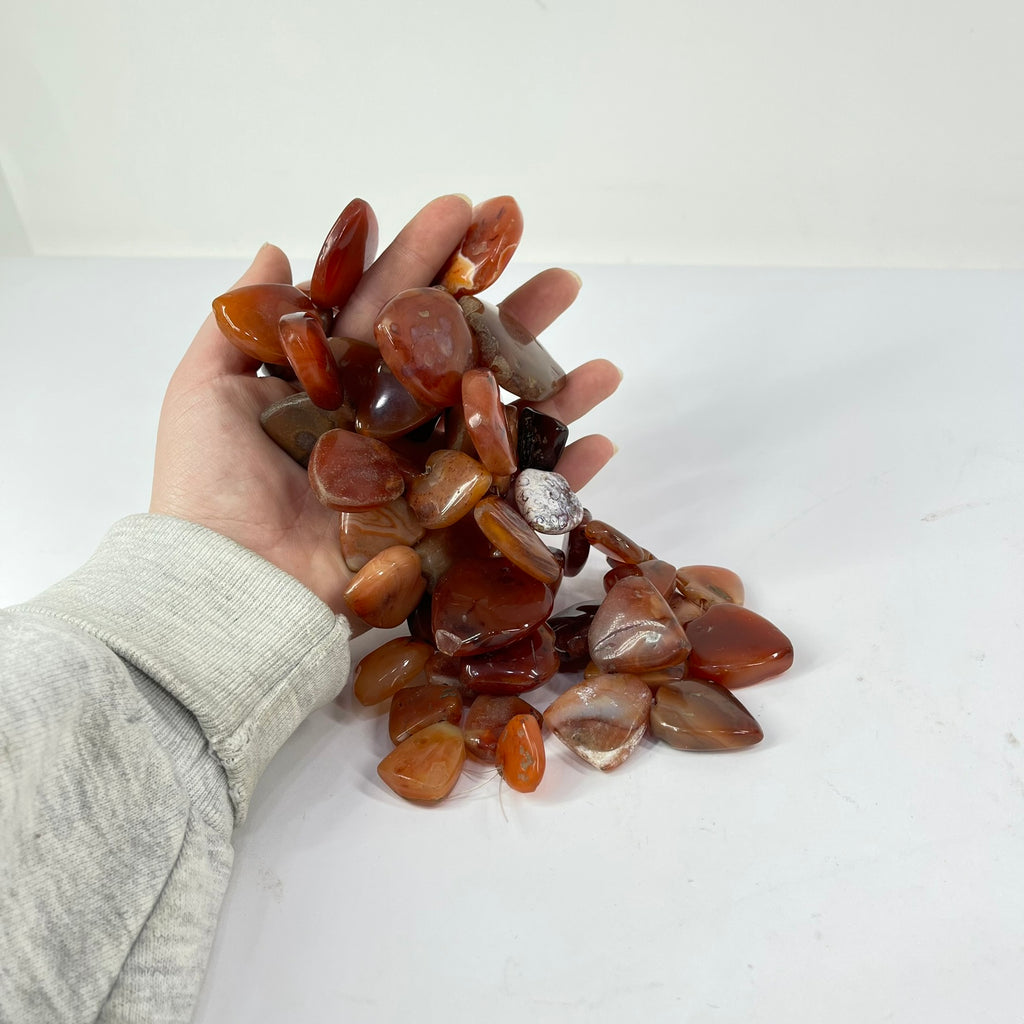 Triangular Carnelian Stone Beads
