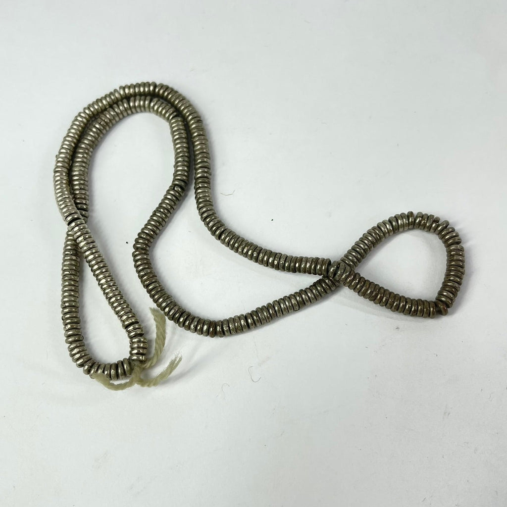 Silver Heishi Beads Ethiopia