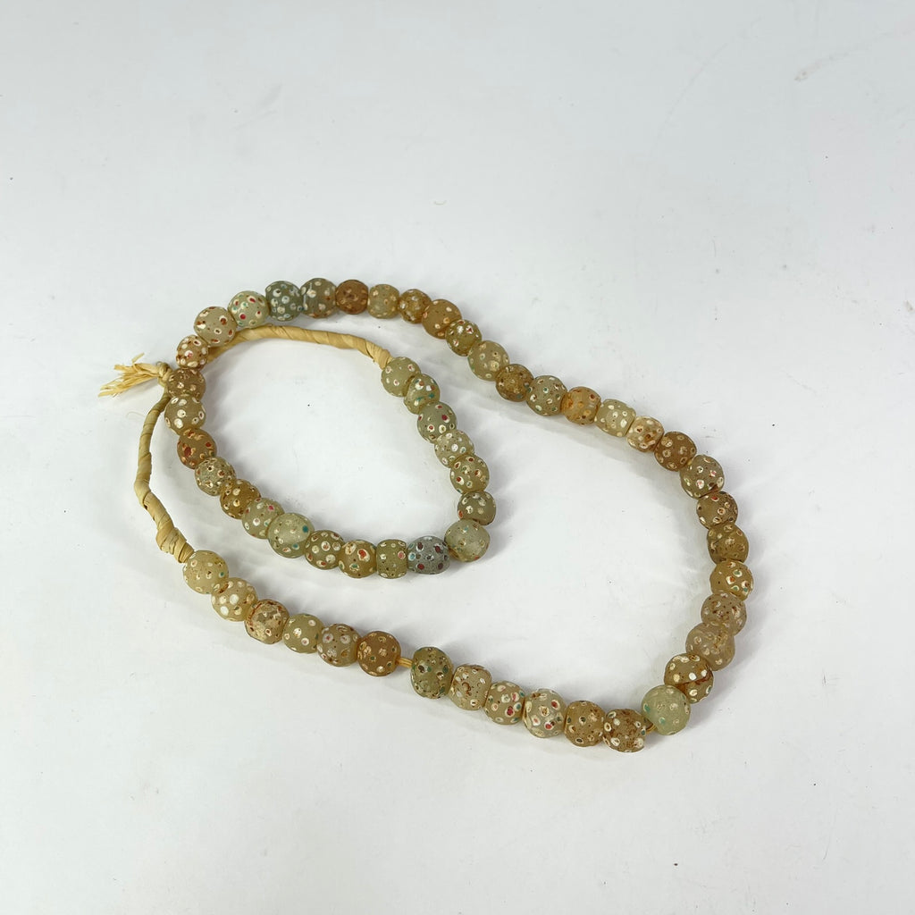 Venetian Skunk White Clear Trade Beads