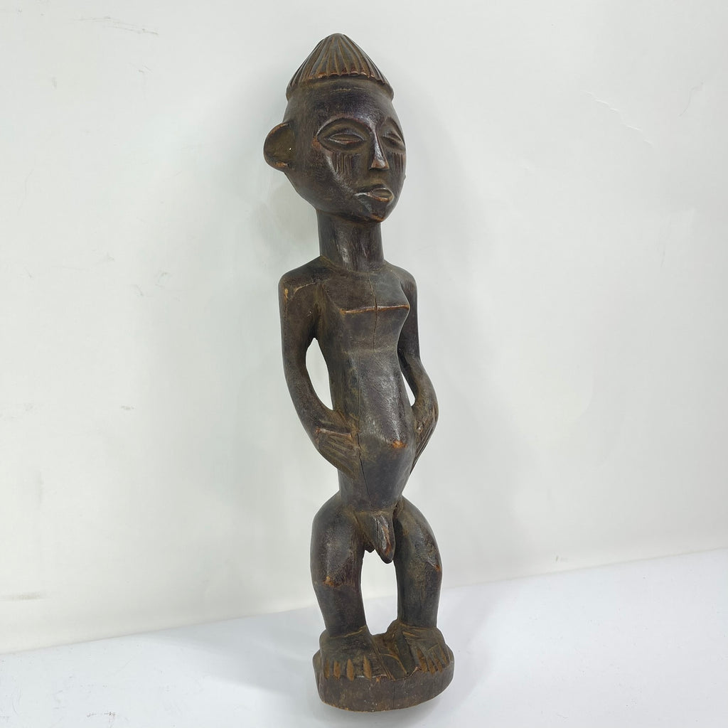 Yaka Janus Wood Figure Congo