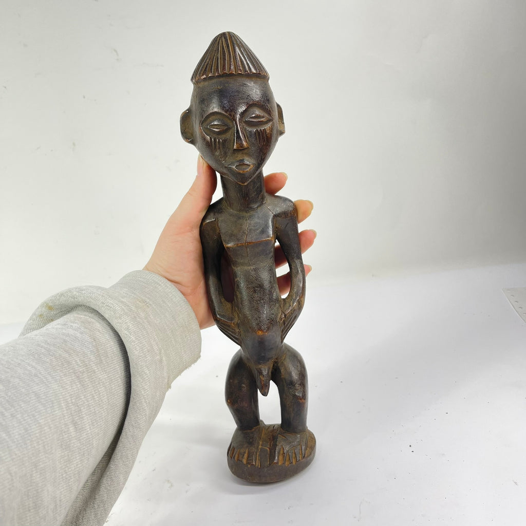 Yaka Janus Wood Figure Congo