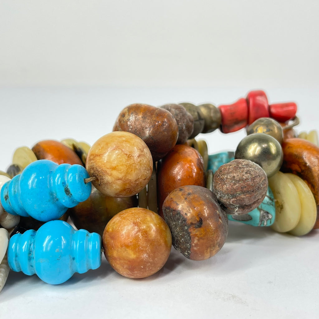 Moroccan Mixed Trade Beads Necklace