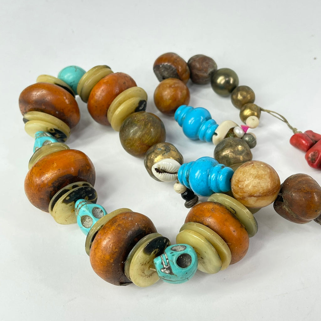 Moroccan Mixed Trade Beads Necklace