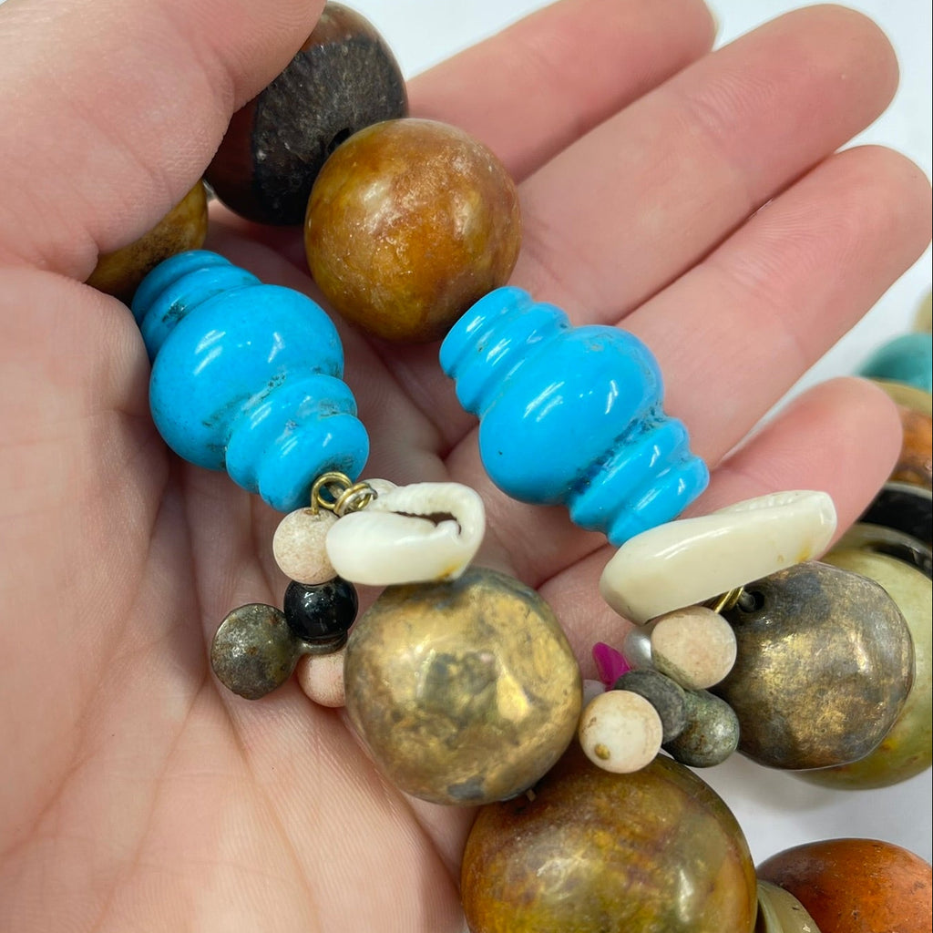Moroccan Mixed Trade Beads Necklace