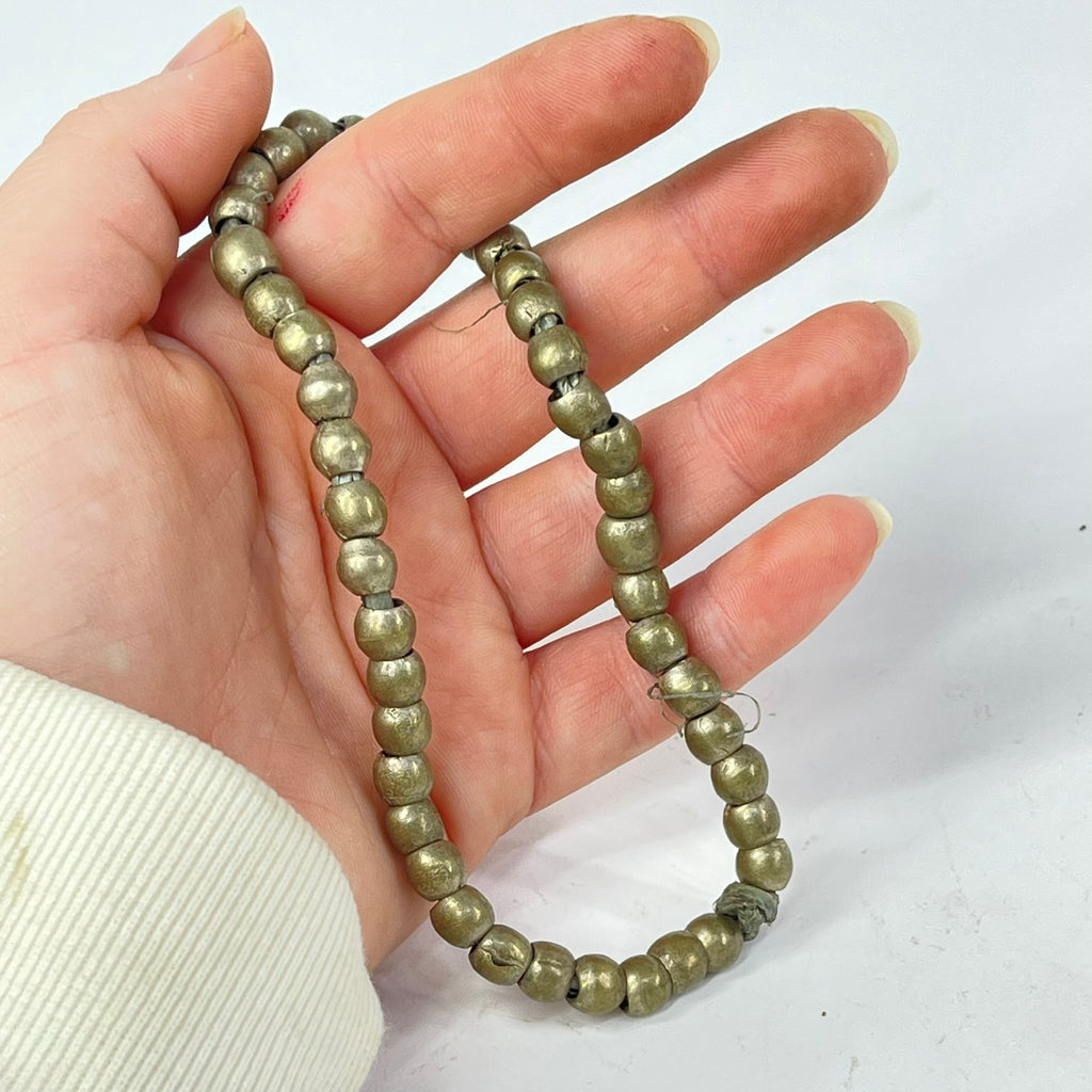 Silver Metal Trade Beads Ethiopia
