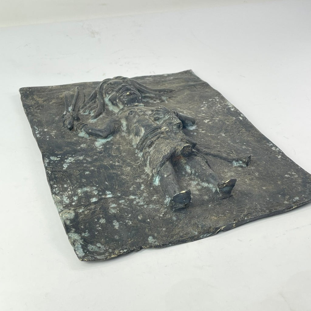 Benin Bronze Adorned Cast Plaque