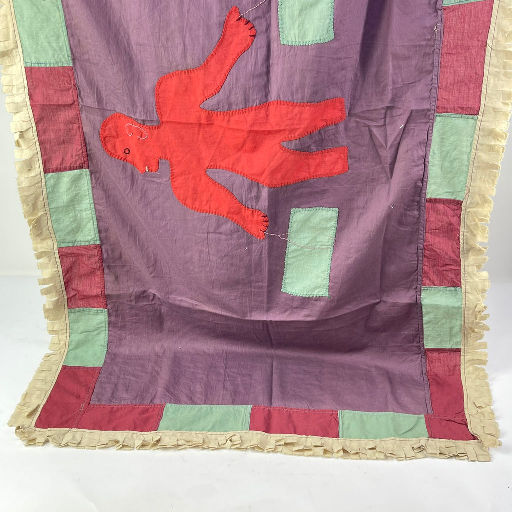 Asafo Flag Frankaa with Appliqué Ghana 58x31 Inch