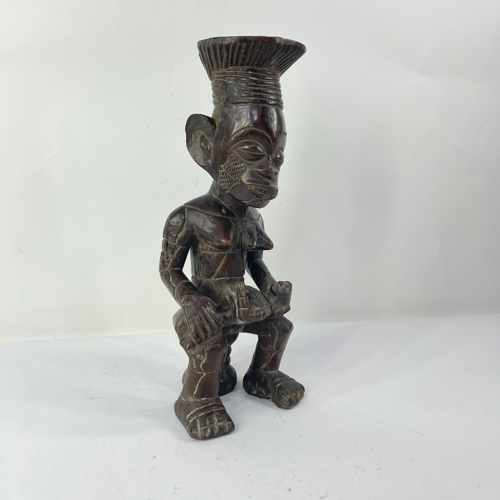 Mangbetu Sitting Maternity Female Figure Congo