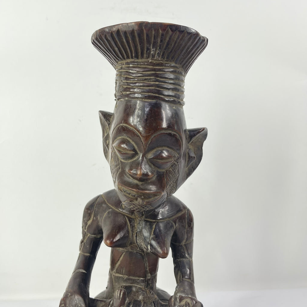Mangbetu Sitting Maternity Female Figure Congo