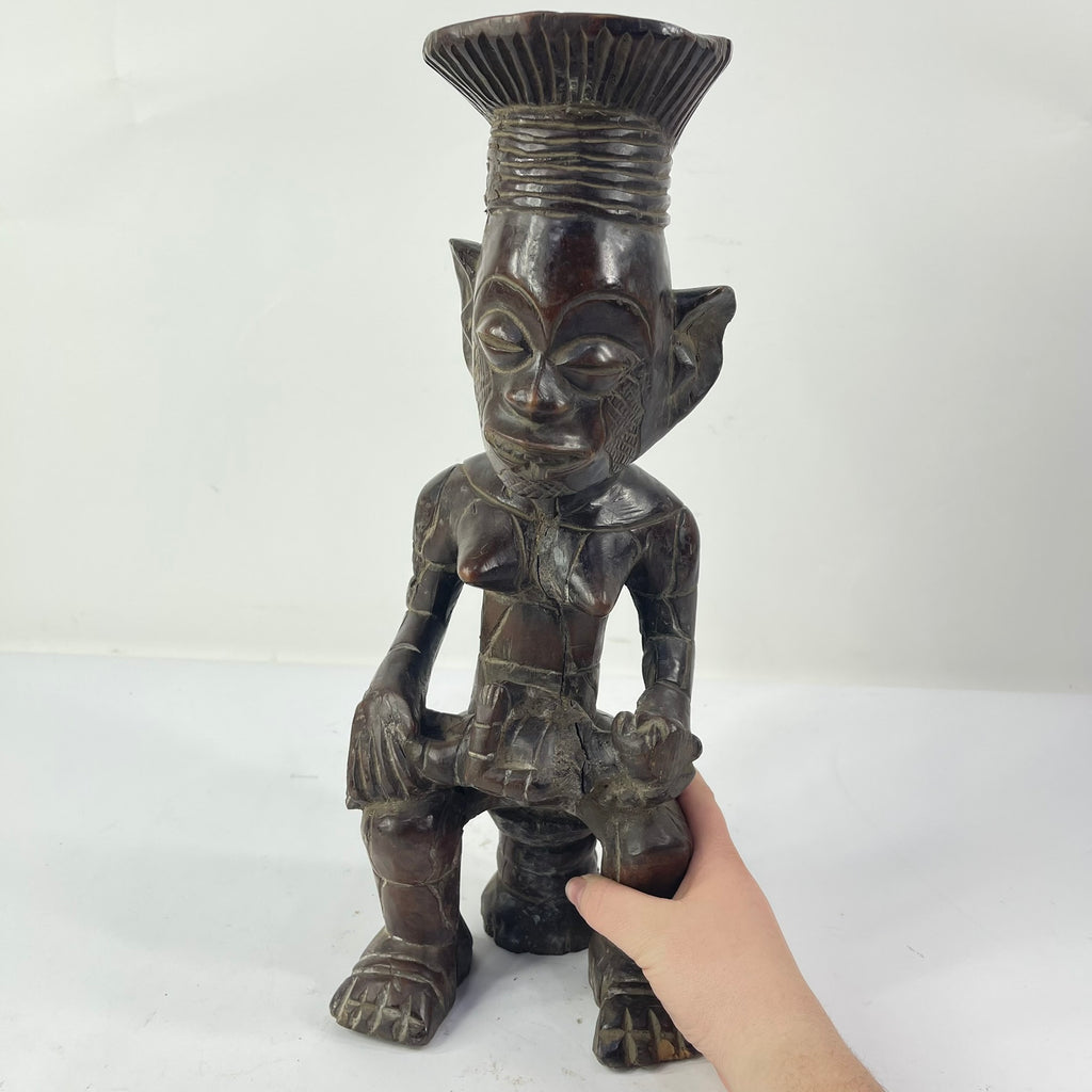 Mangbetu Sitting Maternity Female Figure Congo