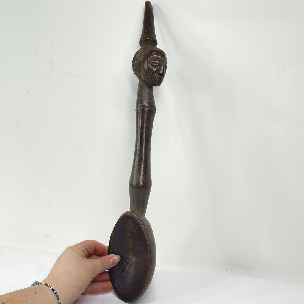 Luba Figural Spoon Congo