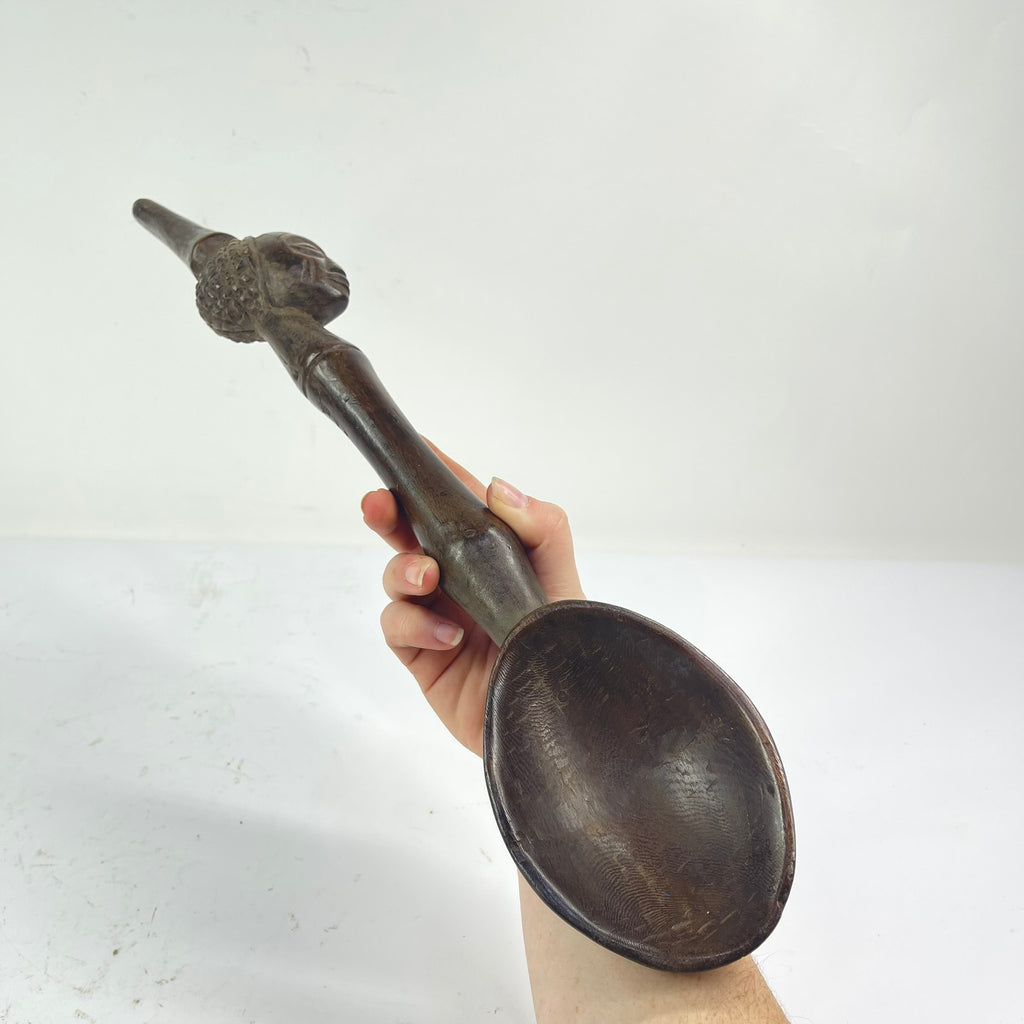 Luba Figural Spoon Congo