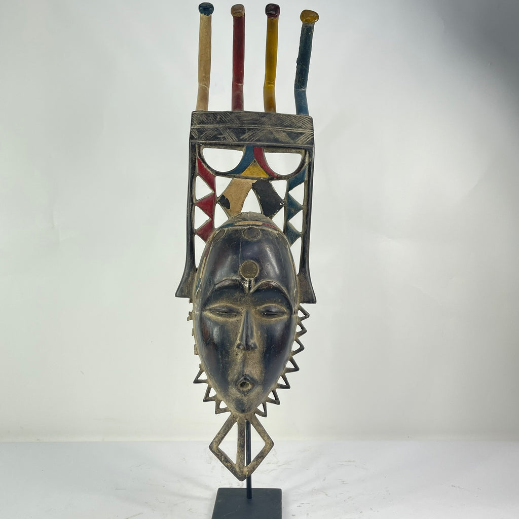 Yaure Mask with Headdress Côte d'Ivoire