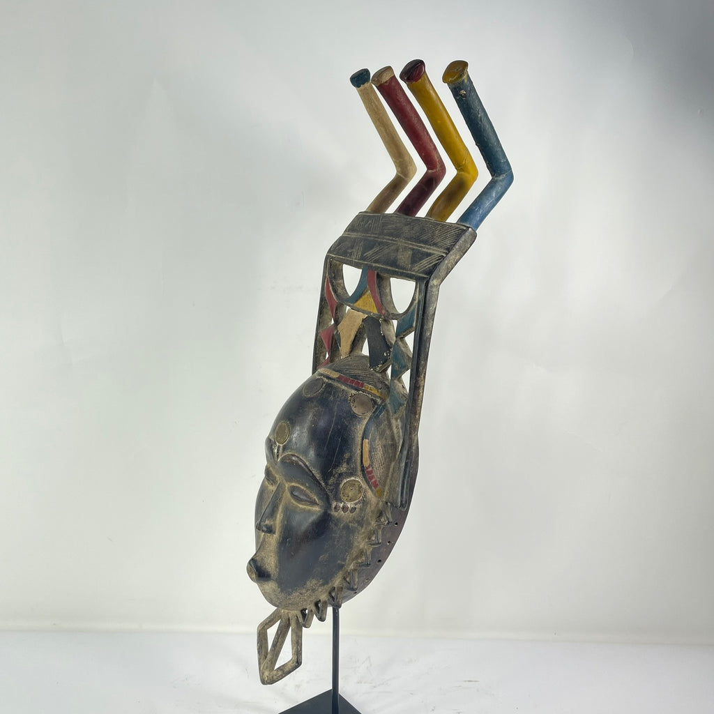 Yaure Mask with Headdress Côte d'Ivoire