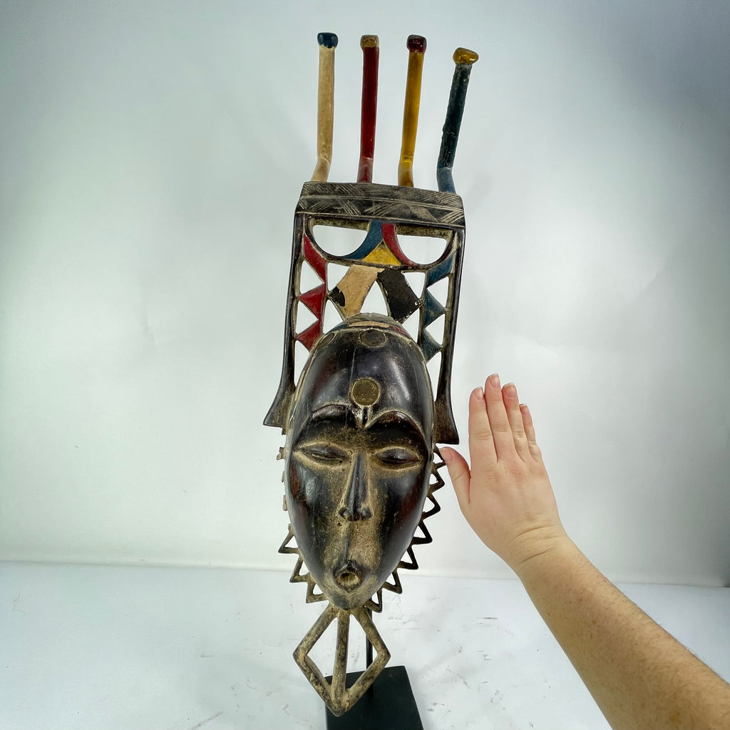 Yaure Mask with Headdress Côte d'Ivoire