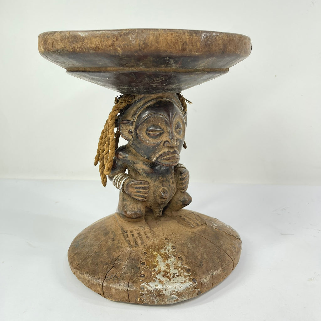 Chokwe Figural Stool Congo