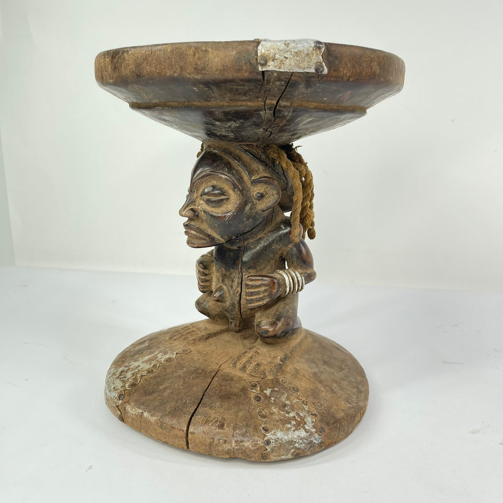 Chokwe Figural Stool Congo