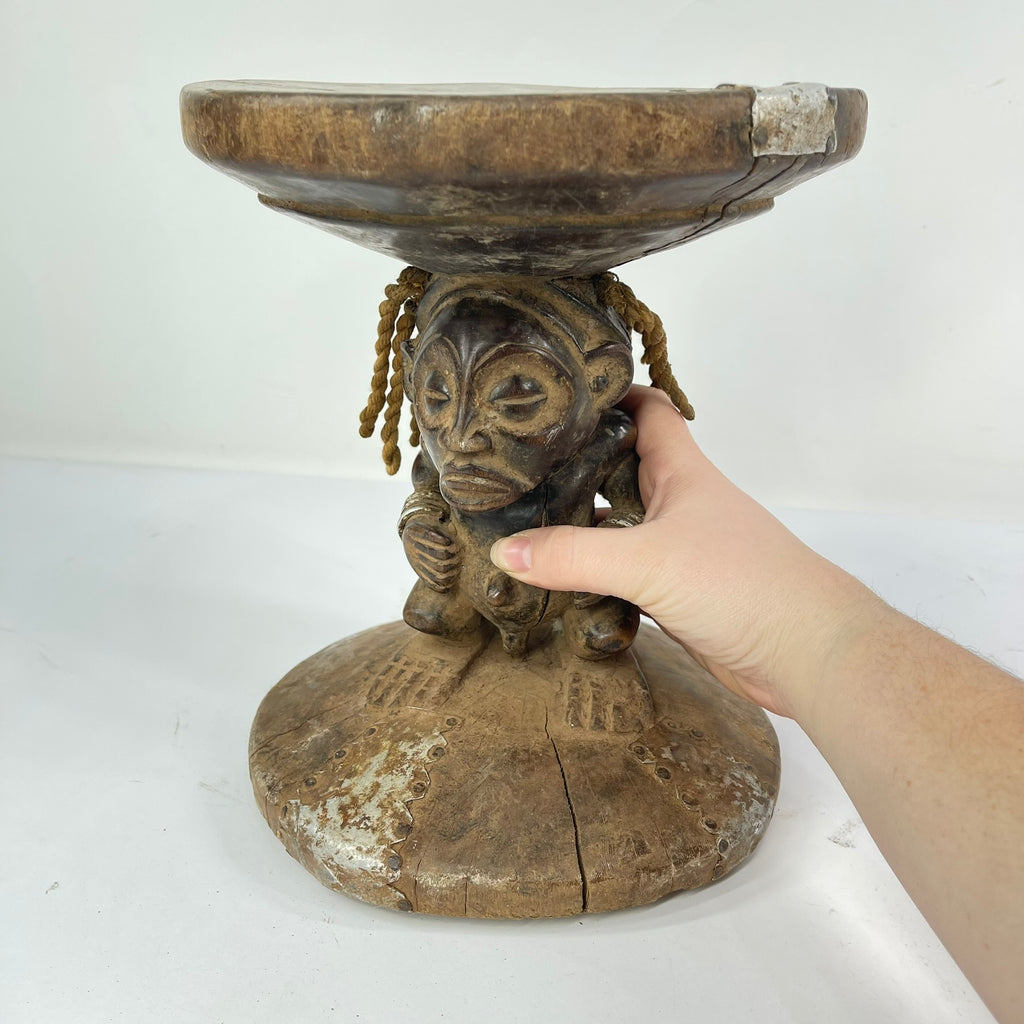 Chokwe Figural Stool Congo