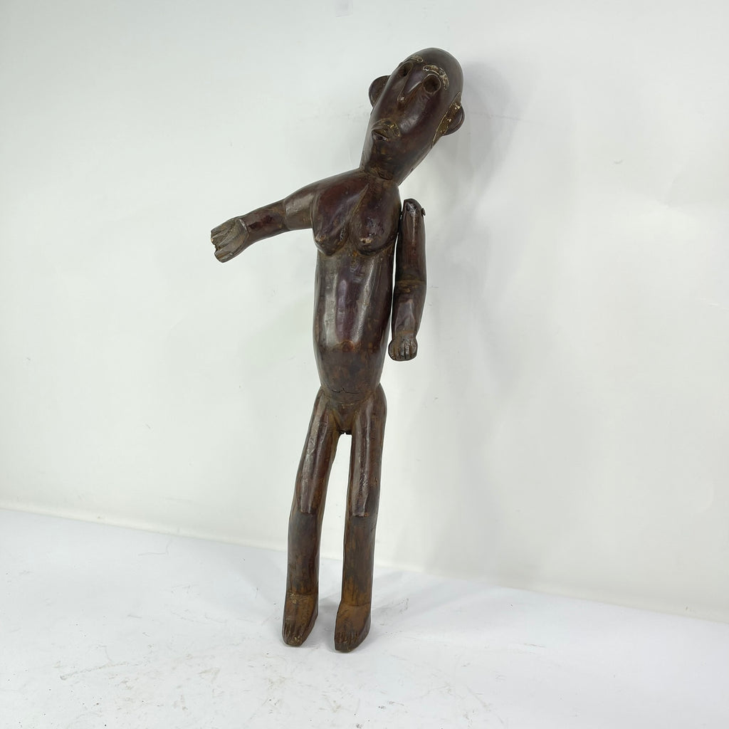 Nyamwezi Wood Figure with Movable Arm