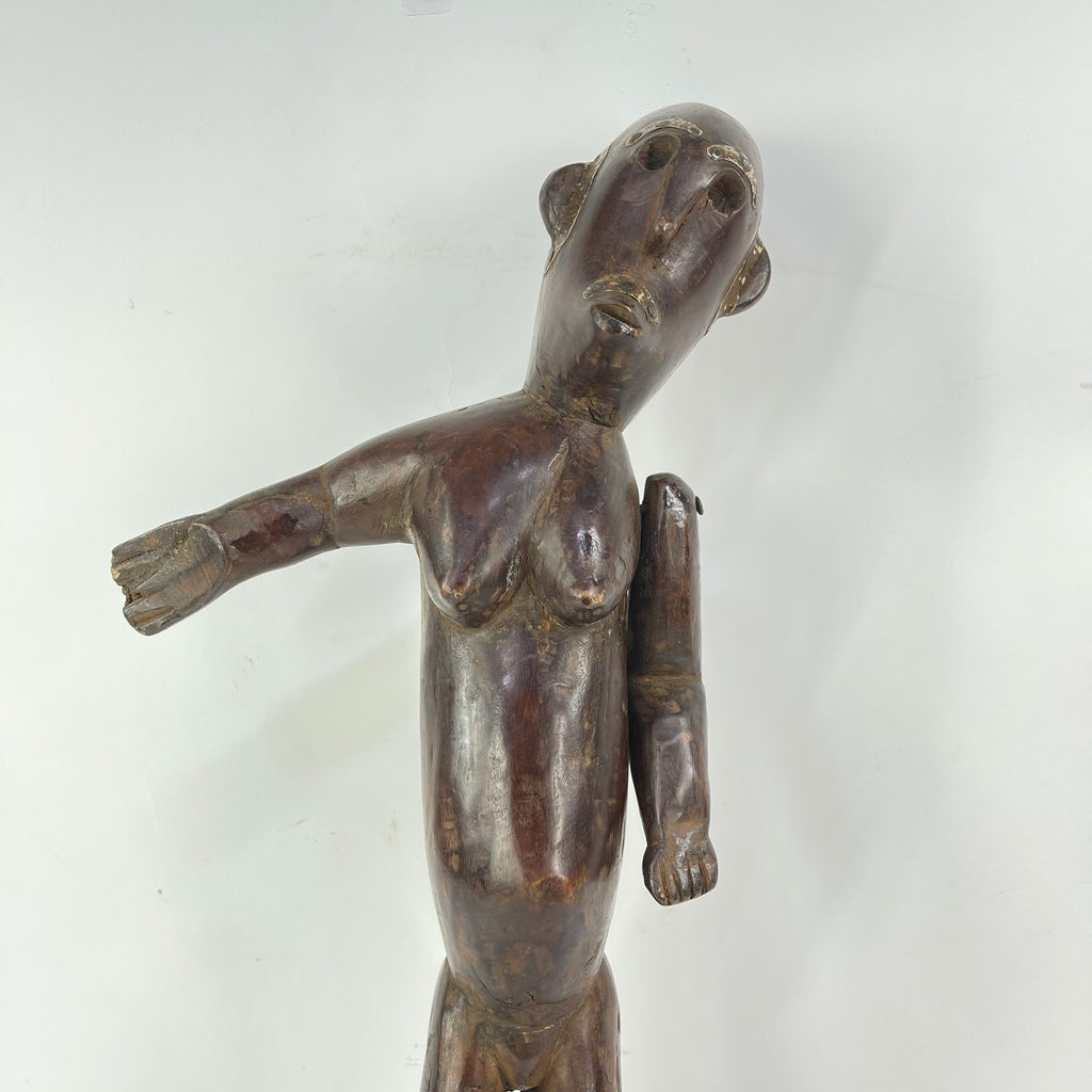 Nyamwezi Wood Figure with Movable Arm