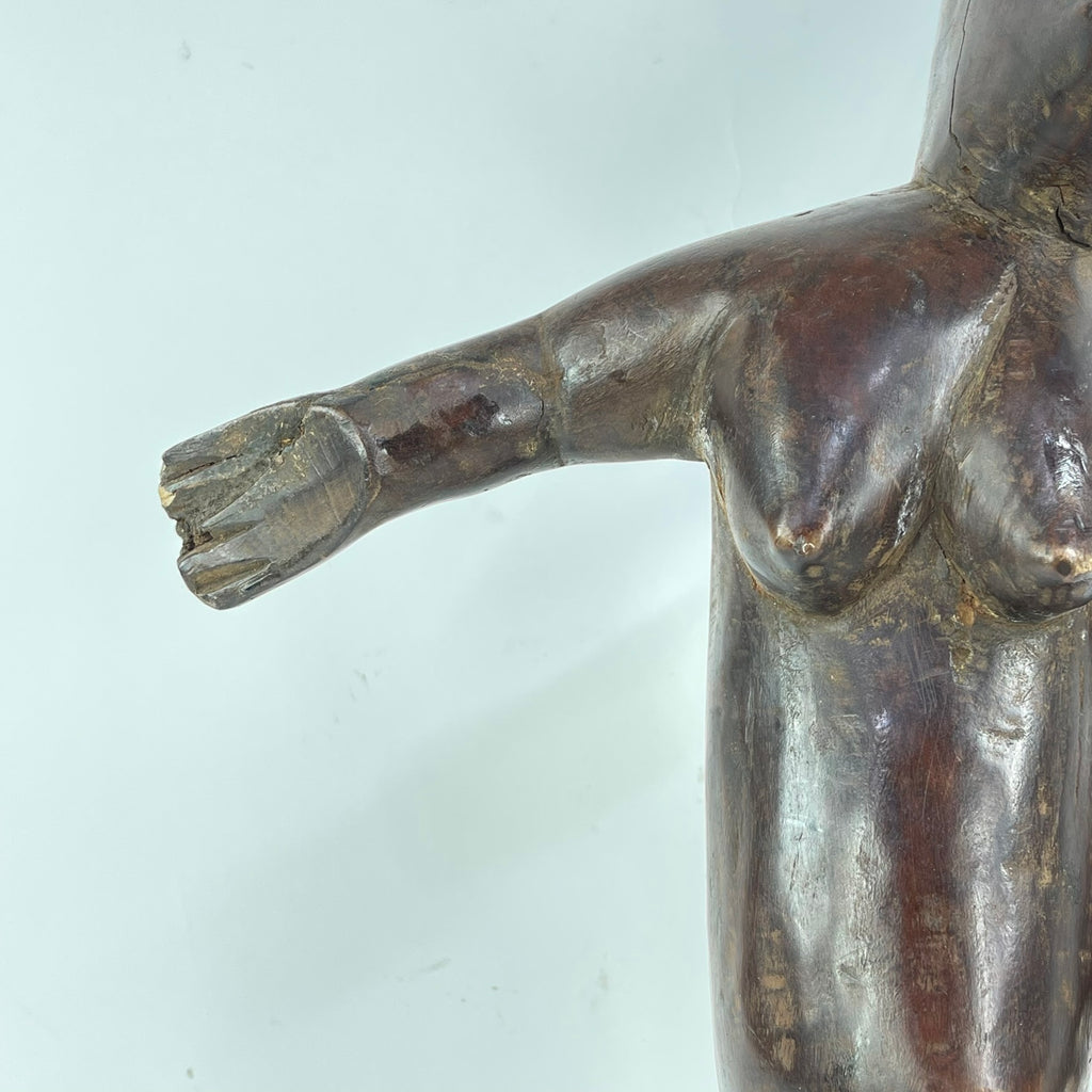 Nyamwezi Wood Figure with Movable Arm