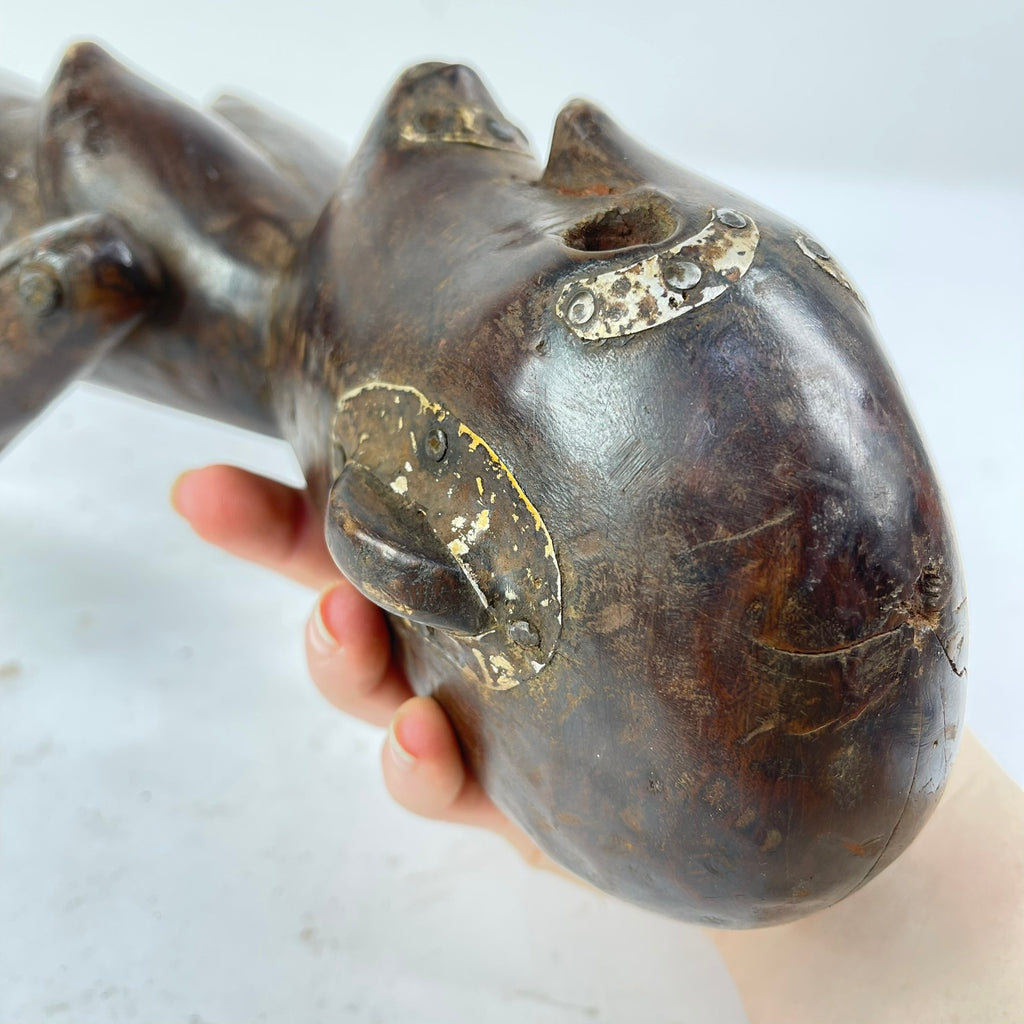 Nyamwezi Wood Figure with Movable Arm