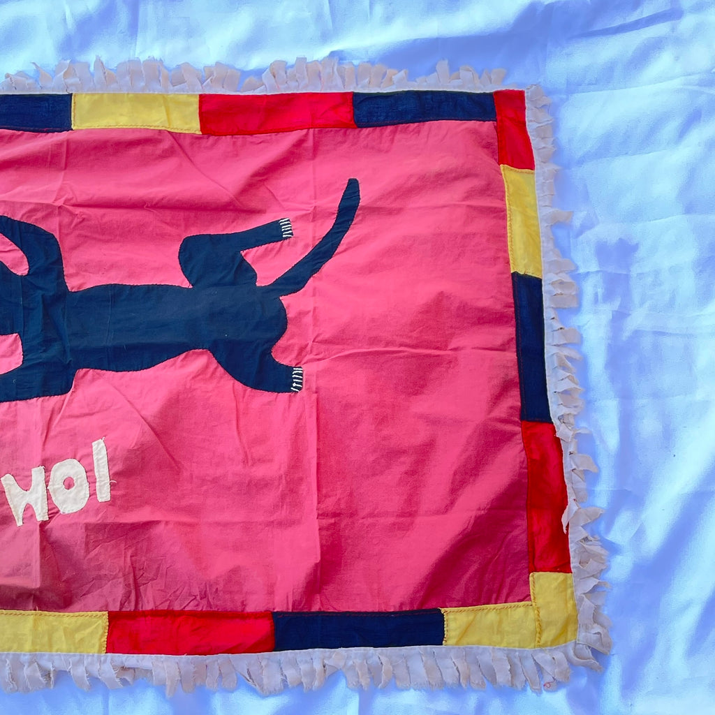 Asafo Flag Frankaa with Appliqué Ghana 56x30 inch