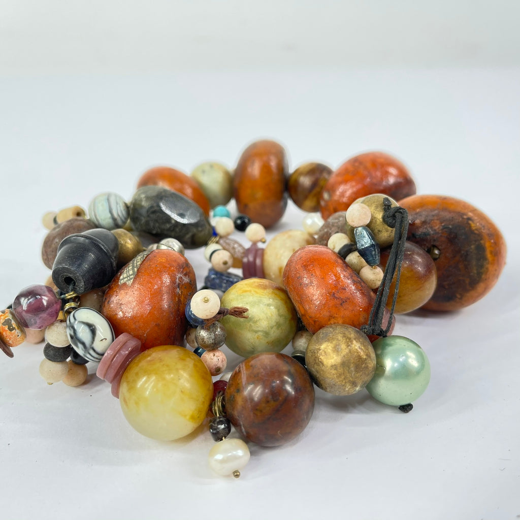 Moroccan Mixed Trade Beads Necklace