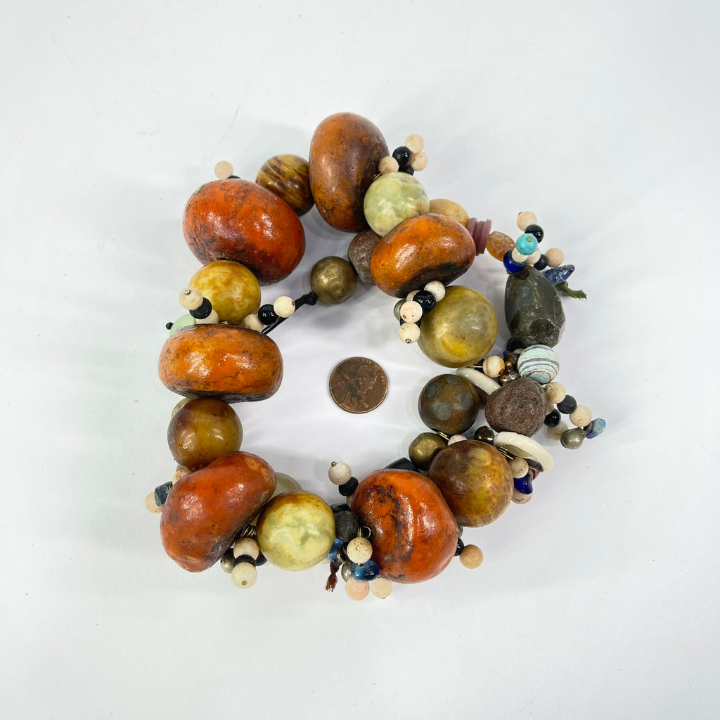 Moroccan Mixed Trade Beads Necklace