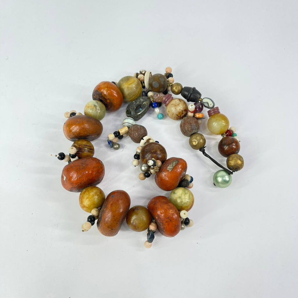 Moroccan Mixed Trade Beads Necklace