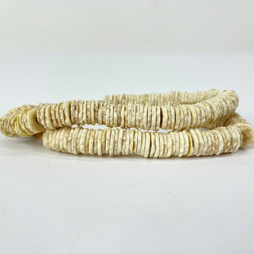 Ostrich Egg Shell Heishi Trade Beads