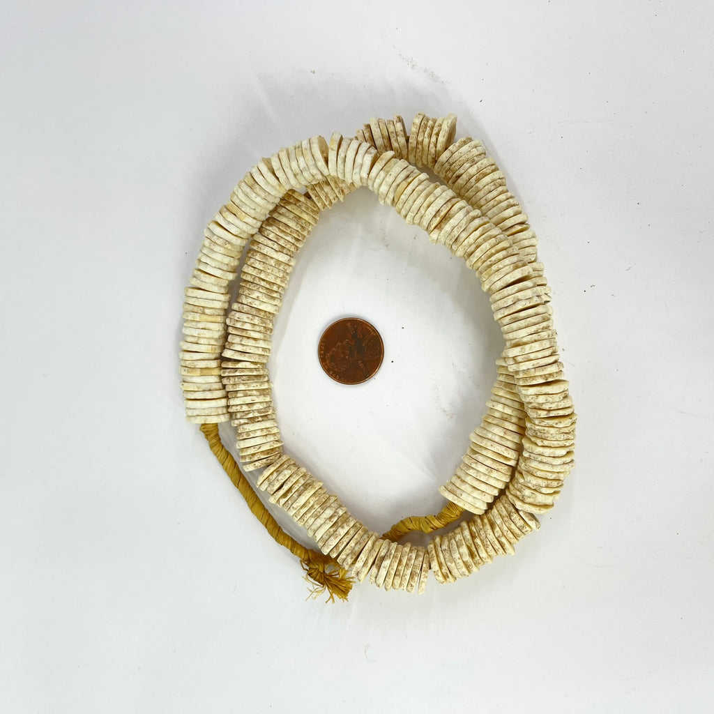 Ostrich Egg Shell Heishi Trade Beads