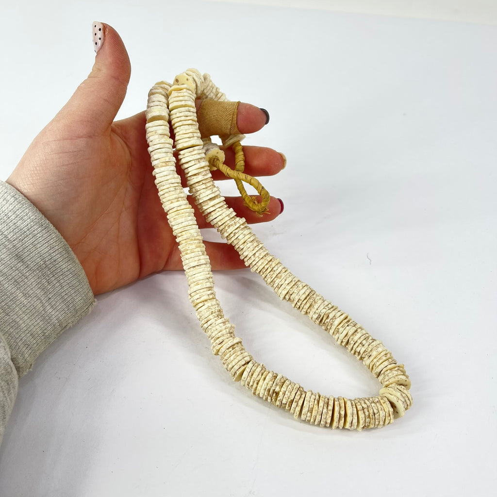 Ostrich Egg Shell Heishi Trade Beads