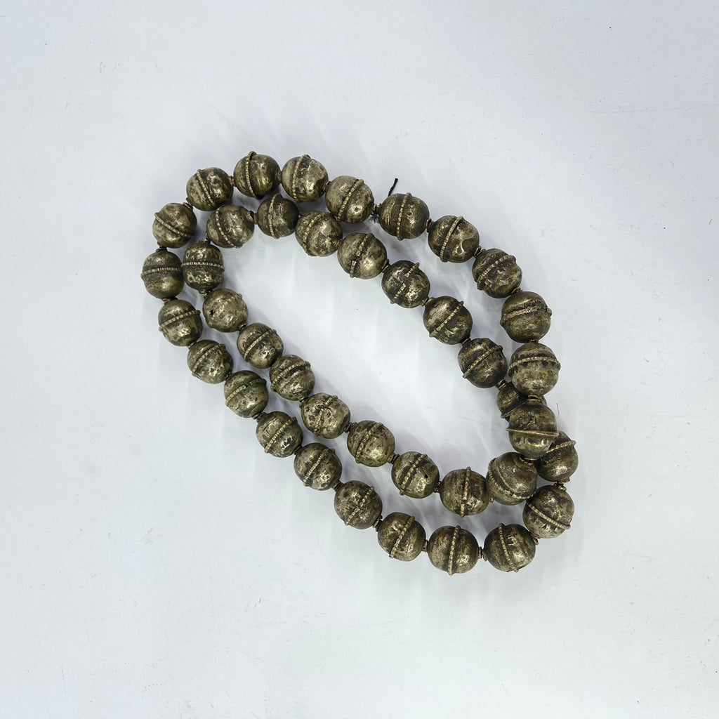 Old Ethiopian Silver Colored Trade Beads